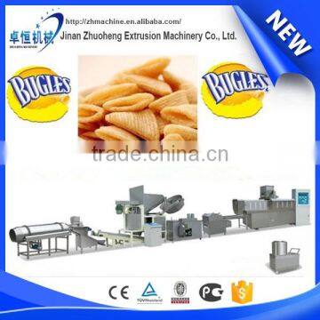 Automatic Fried Salad Ball Wheat Snacks Food Bugle Chips Machine Line