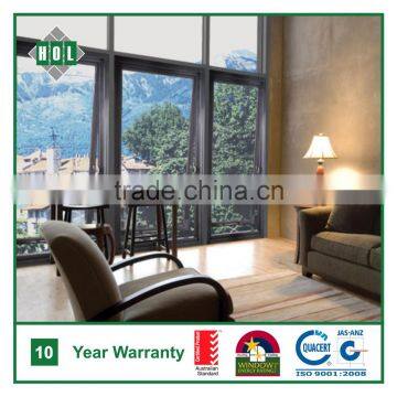 High quality powder coated aluminum Top hung window, clear color single glass