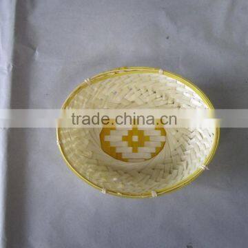 Round bamboo basket made in Vietnam