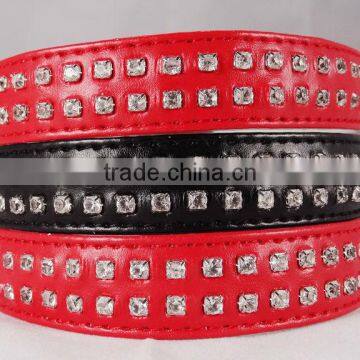 Wholesale Pet Collars with 2 rows rhinestones