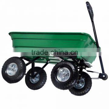 Four Wheel Plastic Tray Garden Dump Cart TC2145 photo-4