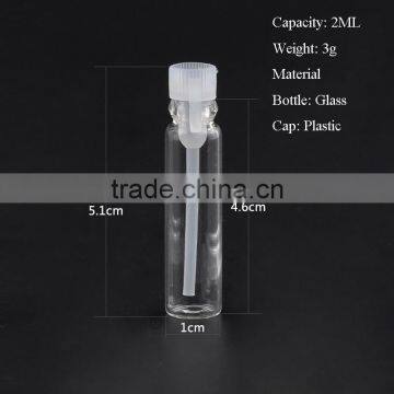 Wholesale 1ml 2ml Empty Clear Perfume Samples Tester Vials/tester Bottles for Sample Perfume With Plastic Stick photo-5