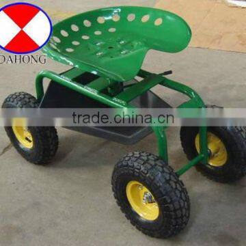 garden cart,garden scooter ,garden tool cart, seat cart, easy moving garden cart