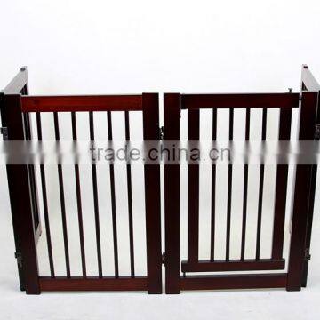 New Design Foldable Wooden Pet Gate Dog Fence photo-4