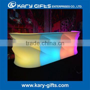 Remote Control Led Reception Desk Hotel Luminous Led Front Desk Supplies photo-3