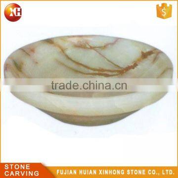 Natural Round Shape Stone Wash Bathroom Sink