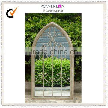 2015 Vintage Outdoor Decorative Iron Mirror Wall photo-3