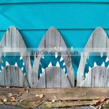 Rustic Wooden Shark Wall Art photo-3
