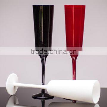 220ml solid color long stem wing glass new shape wine glass fancy wine glass