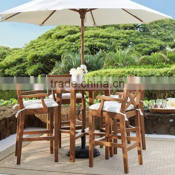 Customized Cross Antique Wooden Garden Stool Unique Teak Wood Bar Stool photo-4