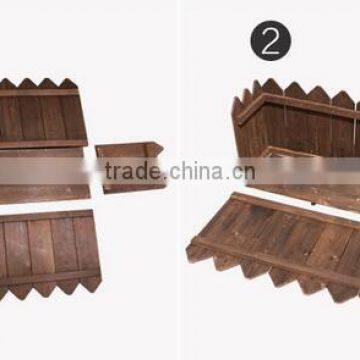 Wooden Decorative Flower Pots photo-4