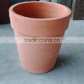 Pink round lightweight cement pots-Concrete pots-Terrazzo planters