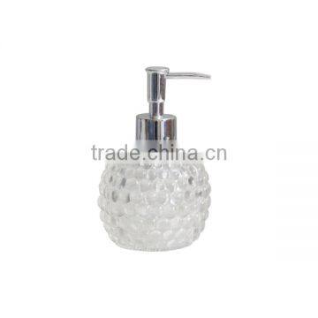 Transparent Resin Round modern design soap lotion dispenser