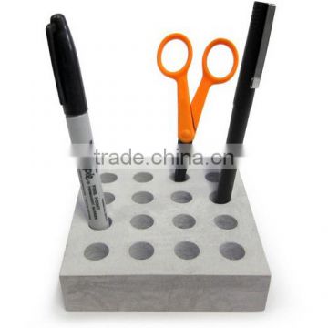 solid concrete desk accessories Industrial Pen / Pencil Holders