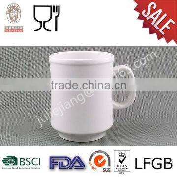 White One Handle Melamine Coffe Cup