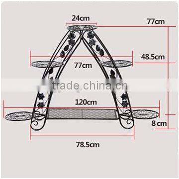 2016 Factory Custom Handmade Metal Garden Flower Pot Stand photo-2