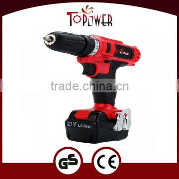 21V 10MM Li-ion double speed screwdriver cordless chargeable drill