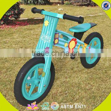 2017 Wholesale original work children wooden balance bikes for boys W16C178