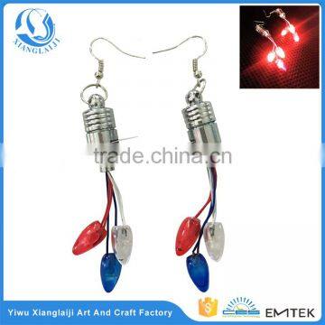 4th of July light up bulb novelty bulk children earrings