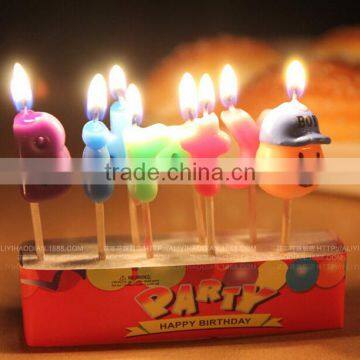 Carton Boy and Girl Shape Birthday Candle for Children photo-3