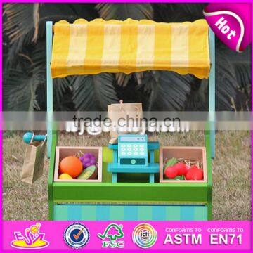 2017 New Design Funny Fruit Play Set Wooden Kids Supermarket W10A060 photo-6