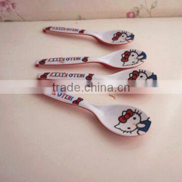 Food Grade Cartoon Plastic Spoons Manufacturer Wholesale Cartoon Design Scoop for Children