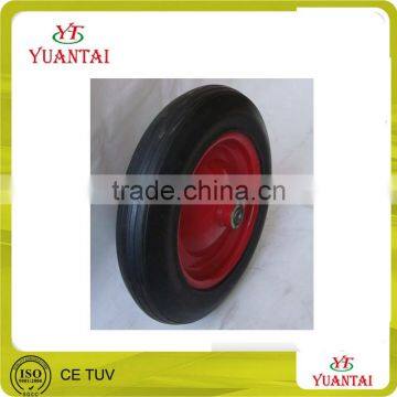 250 300 mm pu foam flat free rubber wheels