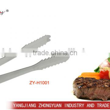 2017 New stainless steel mini cooking food tong and BBQ tools