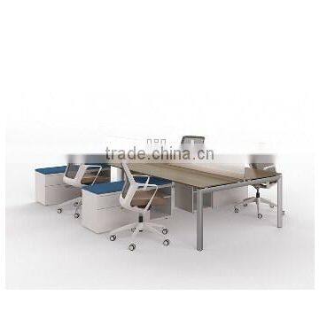 New design hot sale 4 seat wooden used standard sizes of workstation