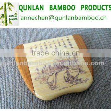 Hot Selling Reusable Bamboo Cosmetic Mirror photo-2