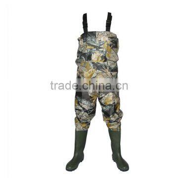 high quality fishing wader 100% waterproof camo chest wader