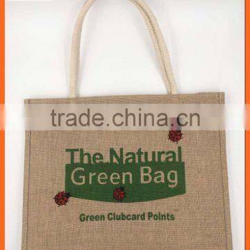 China used burlap jute bag enviroment tote bag