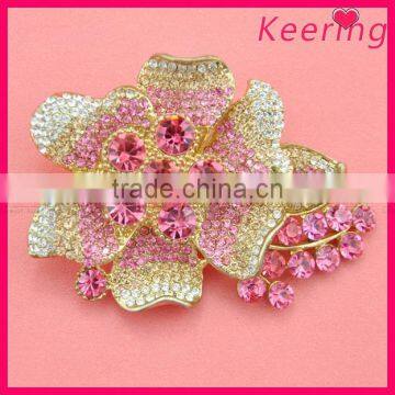 rhinestone flower brooch for wedding invitations WBR-1434