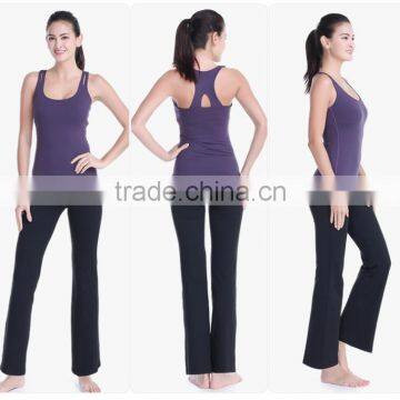 Wholesale Fashionable Workmanship 100% Cotton Yoga Pants photo-2