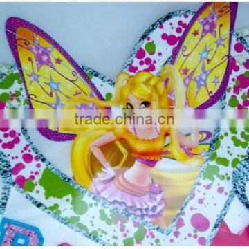 Customized Beautiful Glitter Heat Transfer with offset printing