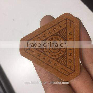Cusrtom Jeans PU Leather Labels Leather Badges With High Quality