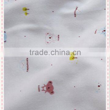 China Supplier Knitted 100%cotton Printed Interlock Fabric for Garment photo-2