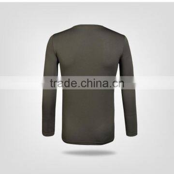 Brief Figuring Style 100% Polyester Casual Mens Long Sleeve t Shirt Sport t Shirt