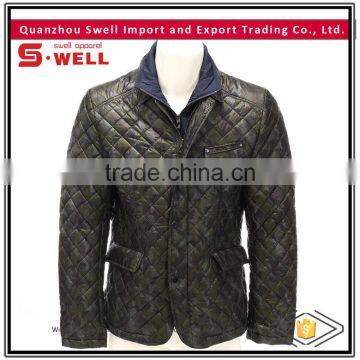 Latest design quilted men jacket with pockets