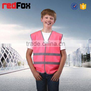 hi vis orange and pink child safety vest