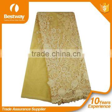 Wholesale French Embroidery African Embroidery Applique Lace FL0059 photo-2