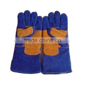 Best selling full lining double palm leather work Safety Glove With CE standard