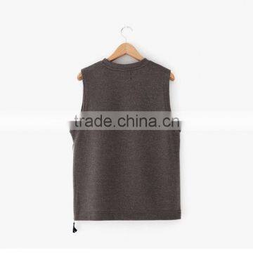 2016 Men's French Terry Vest Autumn Winter Tank Top for Gentlemen Thick Vest for Wiinter photo-4