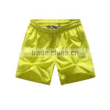 Cheap Price Solid Color 100% Polyester Running Shorts/ Sport Short for Men