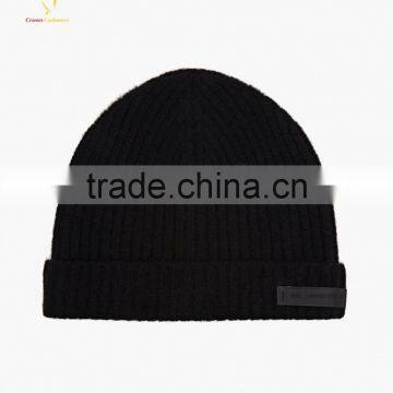 Black Color New ArrivaL Cashmere Knitted Winter Hats