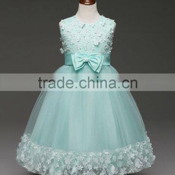 New Girls Party Dresses Summer Sleeveless Lace Muslim Wedding Dress photo-2