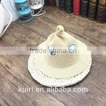 Cute Style Monster Funny Kids Sunhat Child Boy and Girls Outdoor Straw Hat Caps photo-2