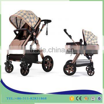 China OEM Baby Buggy Stroller Foldable Four Wheels Baby Doll Pram Stroller Wholesale Doll Stroller With Shock photo-5