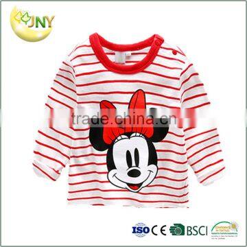 Stripe o-Neck kids tee shirt wholesale