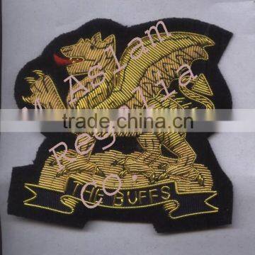 The Buffs,Hand Embroidery Bullion wire Blazer Badge